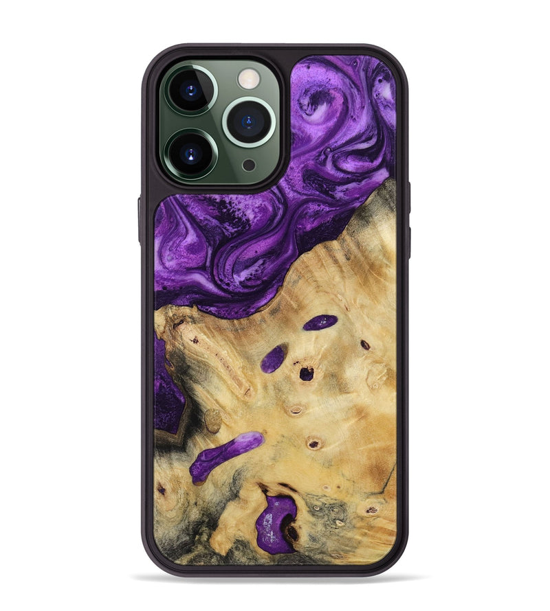 iPhone 13 Pro Max Wood Phone Case - Rufus (Purple, 800402)