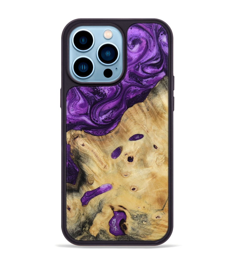 iPhone 14 Pro Max Wood Phone Case - Rufus (Purple, 800402)