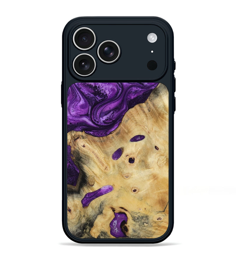iPhone 17 Pro Max Wood Phone Case - Rufus (Purple, 800402)