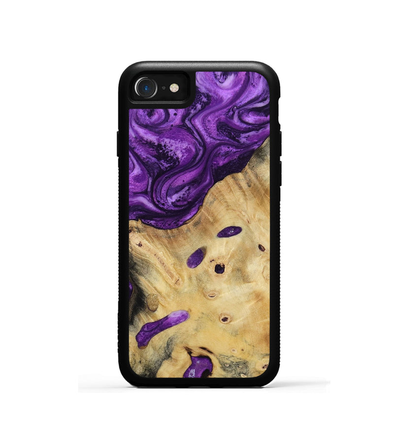 iPhone SE Wood Phone Case - Rufus (Purple, 800402)