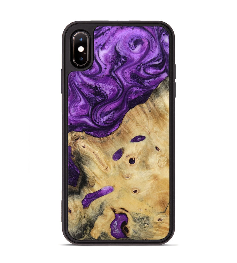 iPhone Xs Max Wood Phone Case - Rufus (Purple, 800402)