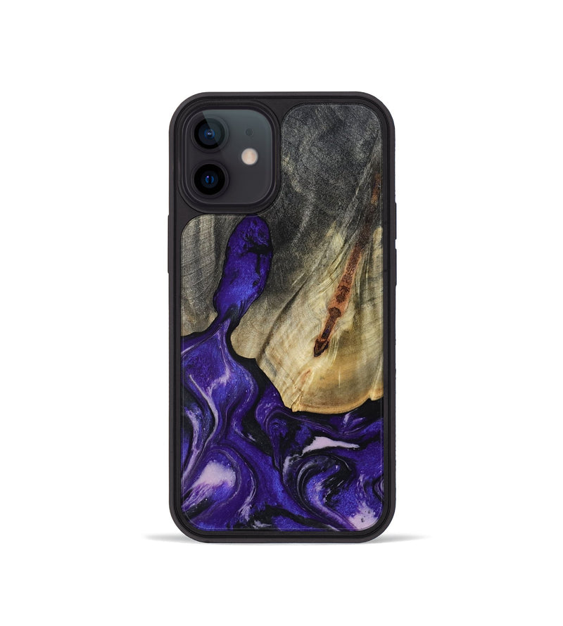 iPhone 12 mini Wood Phone Case - Nala (Purple, 800404)