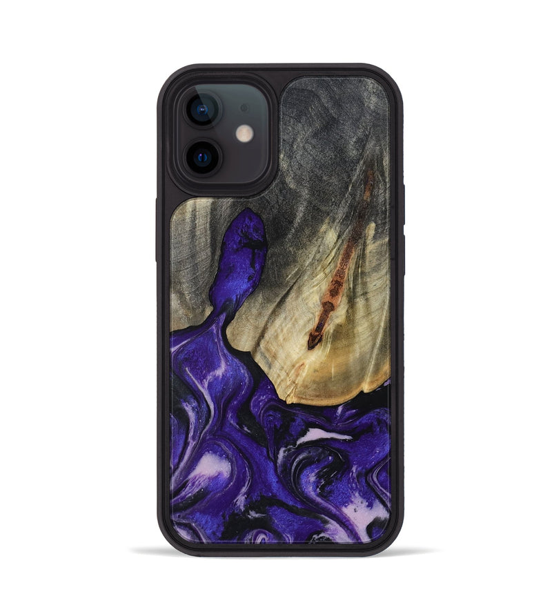 iPhone 12 Wood Phone Case - Nala (Purple, 800404)