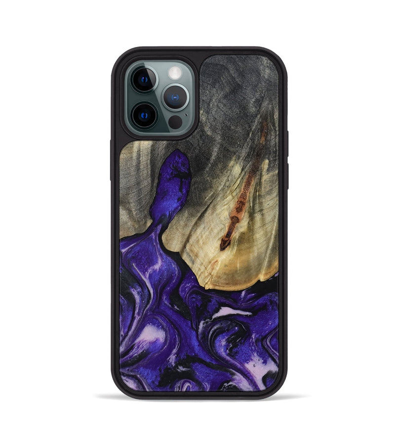 iPhone 12 Pro Wood Phone Case - Nala (Purple, 800404)
