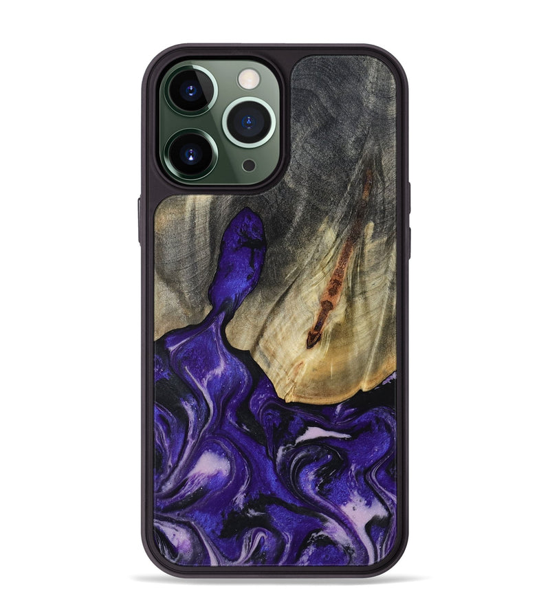 iPhone 13 Pro Max Wood Phone Case - Nala (Purple, 800404)
