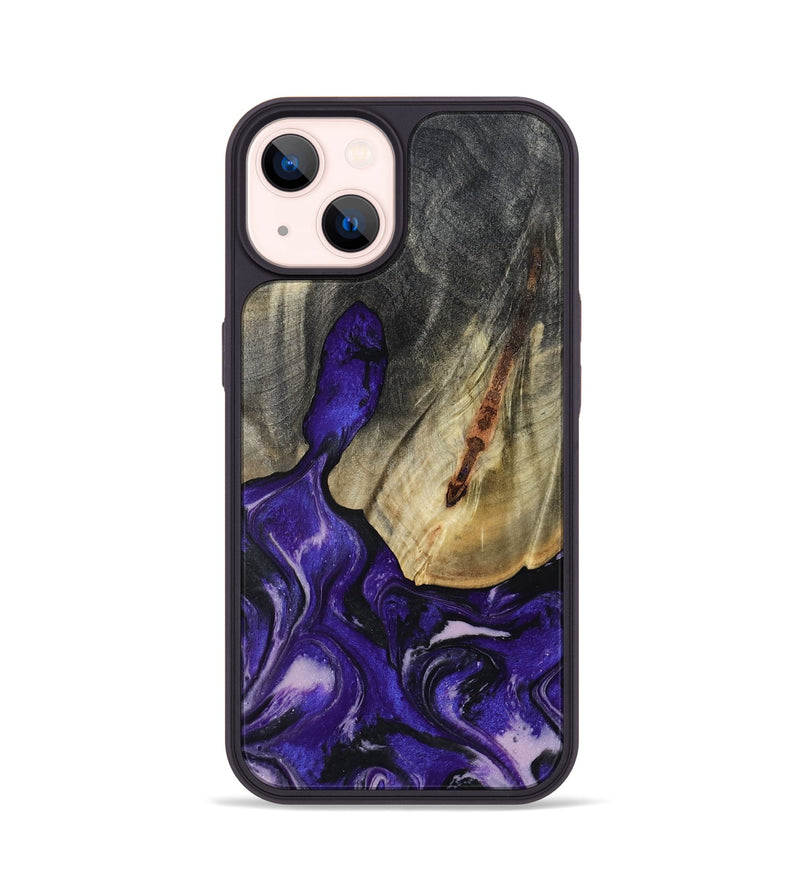 iPhone 14 Wood Phone Case - Nala (Purple, 800404)