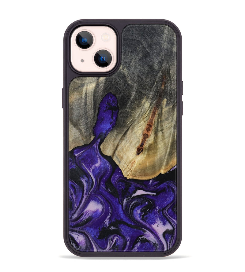 iPhone 14 Plus Wood Phone Case - Nala (Purple, 800404)