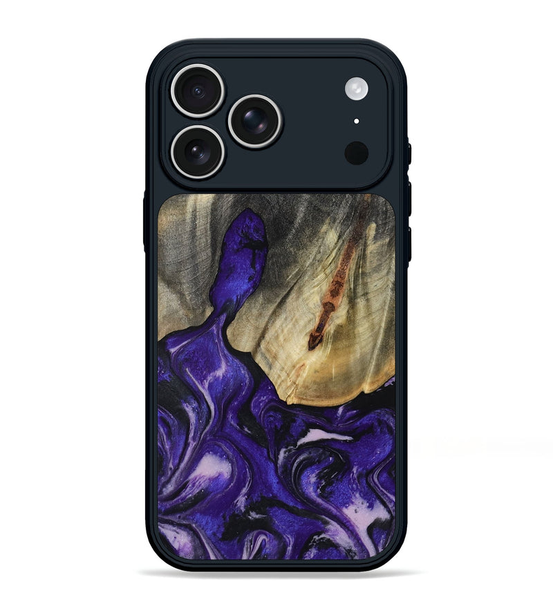iPhone 17 Pro Max Wood Phone Case - Nala (Purple, 800404)