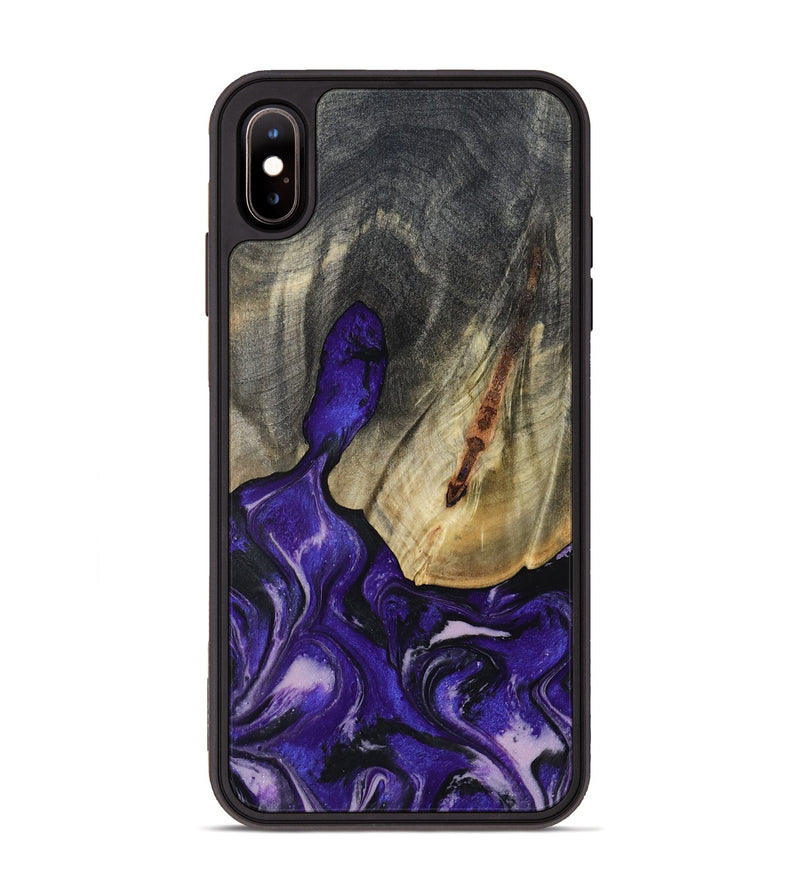iPhone Xs Max Wood Phone Case - Nala (Purple, 800404)