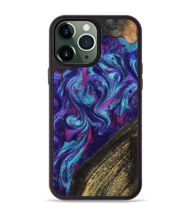 iPhone 13 Pro Max Wood Phone Case - Zendaya (Purple, 800405)