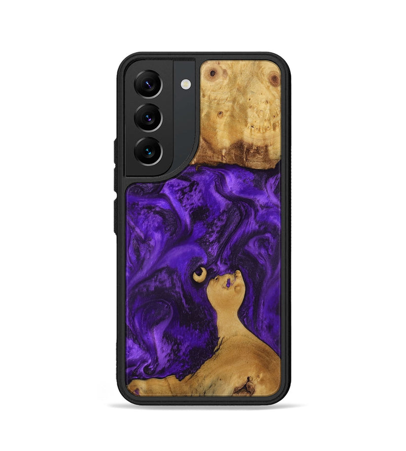 Galaxy S22 Wood Phone Case - Chantal (Purple, 800409)
