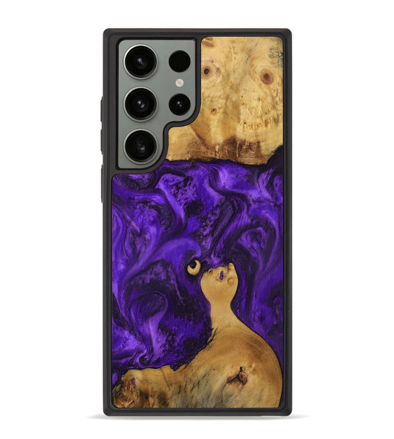 Galaxy S23 Ultra Wood Phone Case - Chantal (Purple, 800409)