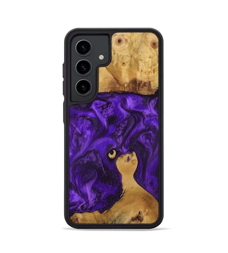 Galaxy S24 Wood Phone Case - Chantal (Purple, 800409)