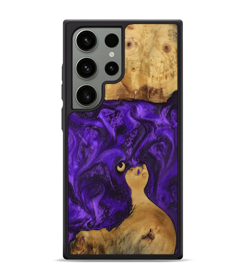 Galaxy S24 Ultra Wood Phone Case - Chantal (Purple, 800409)