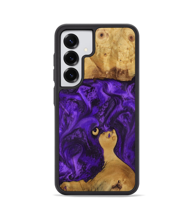 Galaxy S25 Wood Phone Case - Chantal (Purple, 800409)
