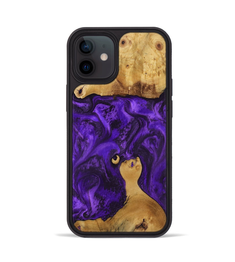 iPhone 12 Wood Phone Case - Chantal (Purple, 800409)