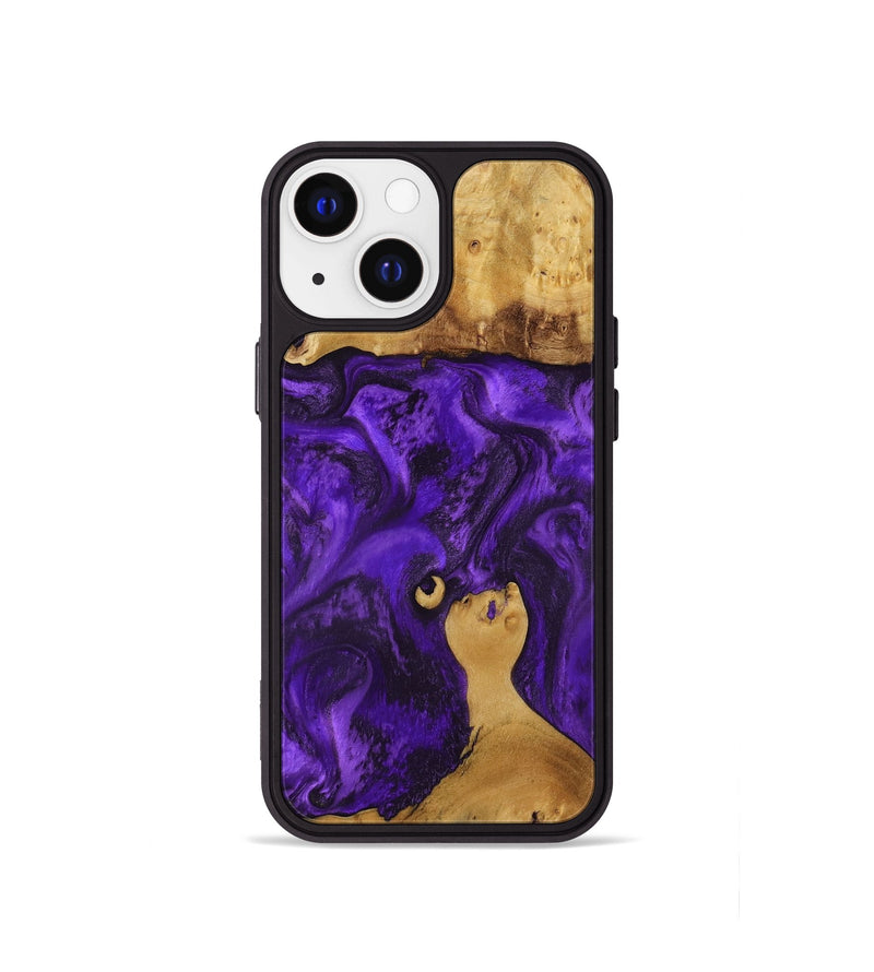 iPhone 13 mini Wood Phone Case - Chantal (Purple, 800409)