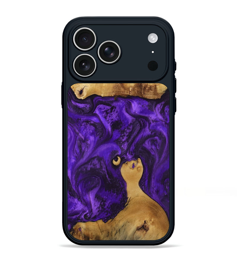 iPhone 17 Pro Max Wood Phone Case - Chantal (Purple, 800409)