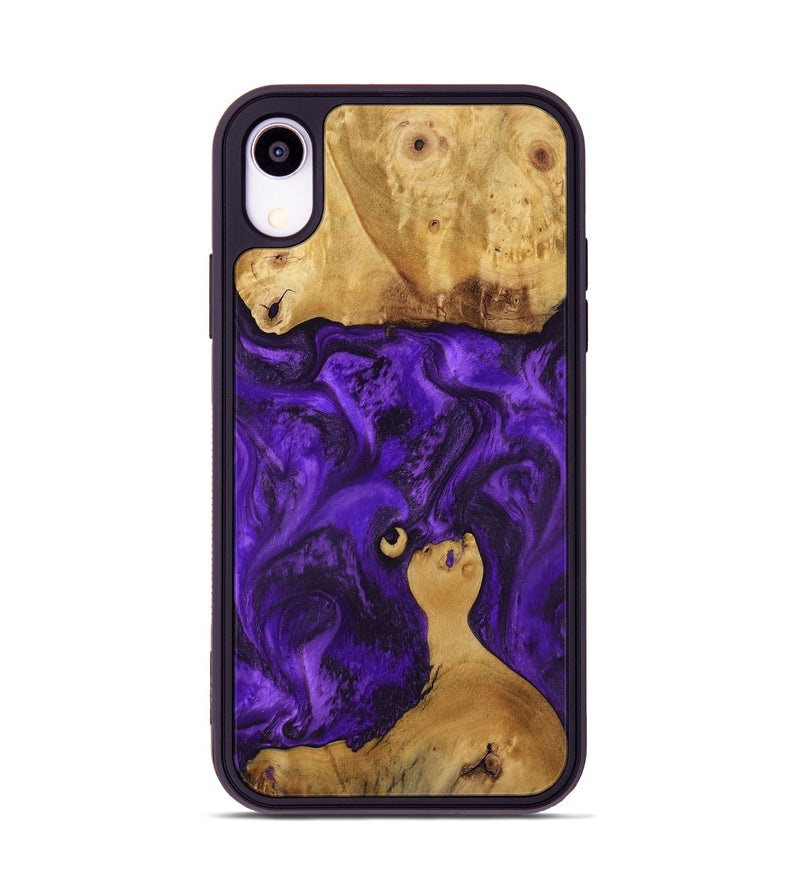 iPhone Xr Wood Phone Case - Chantal (Purple, 800409)