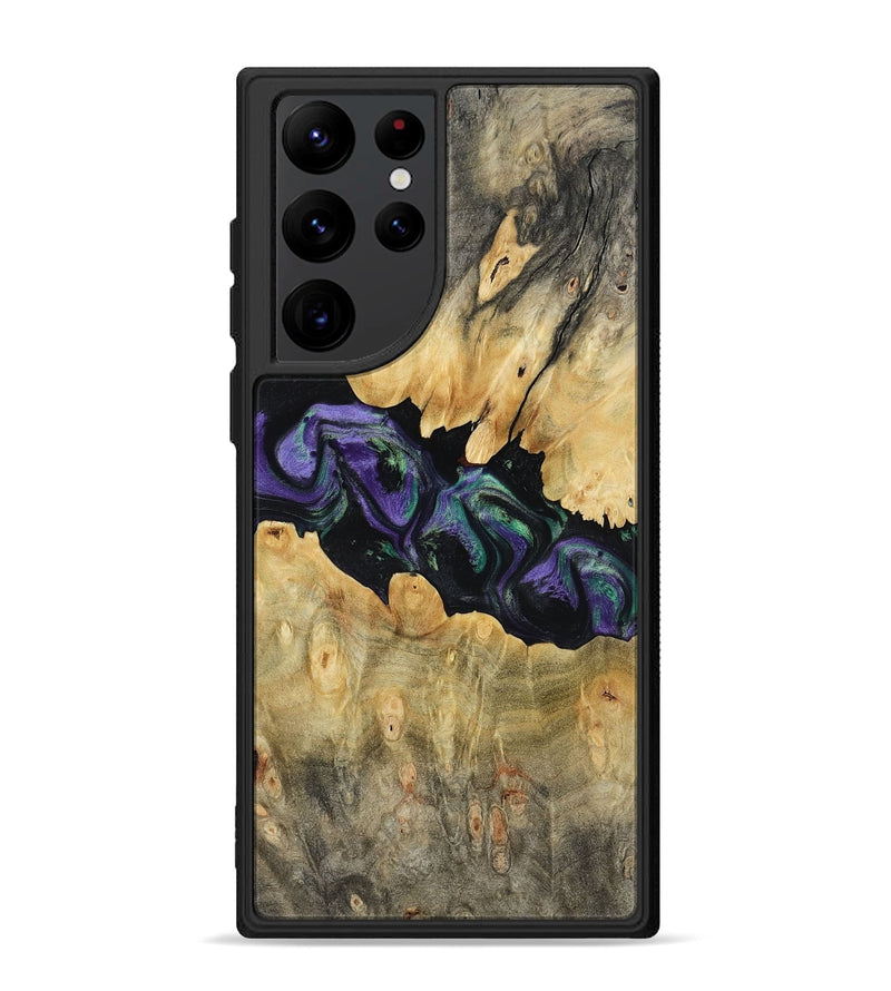 Galaxy S22 Ultra Wood Phone Case - Lilia (Purple, 800412)