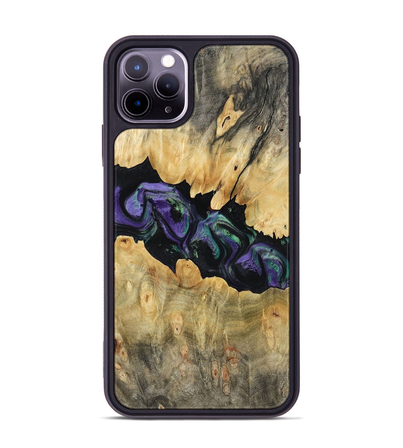 iPhone 11 Pro Max Wood Phone Case - Lilia (Purple, 800412)