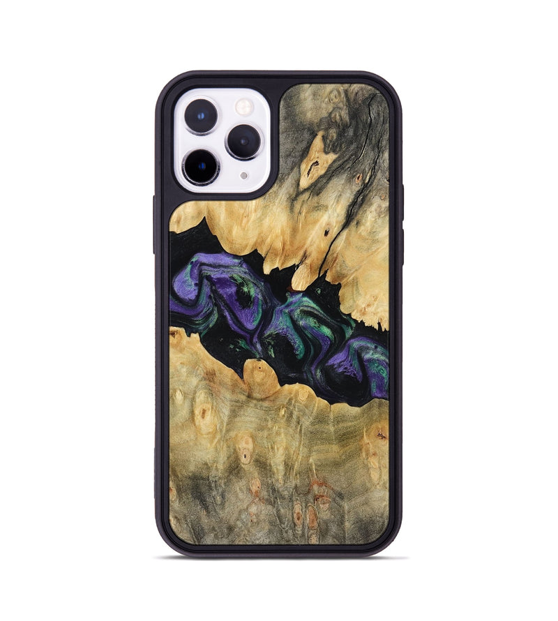 iPhone 11 Pro Wood Phone Case - Lilia (Purple, 800412)