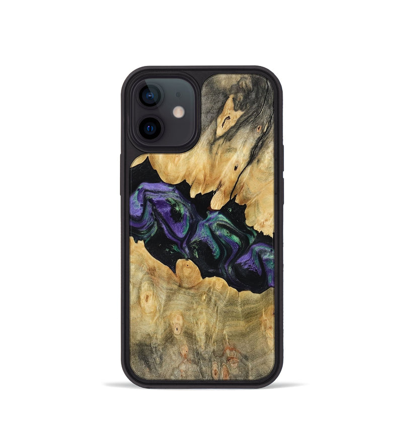 iPhone 12 mini Wood Phone Case - Lilia (Purple, 800412)