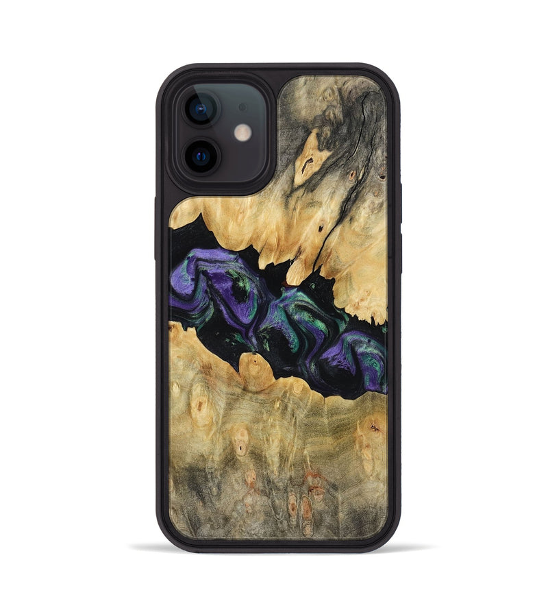 iPhone 12 Wood Phone Case - Lilia (Purple, 800412)