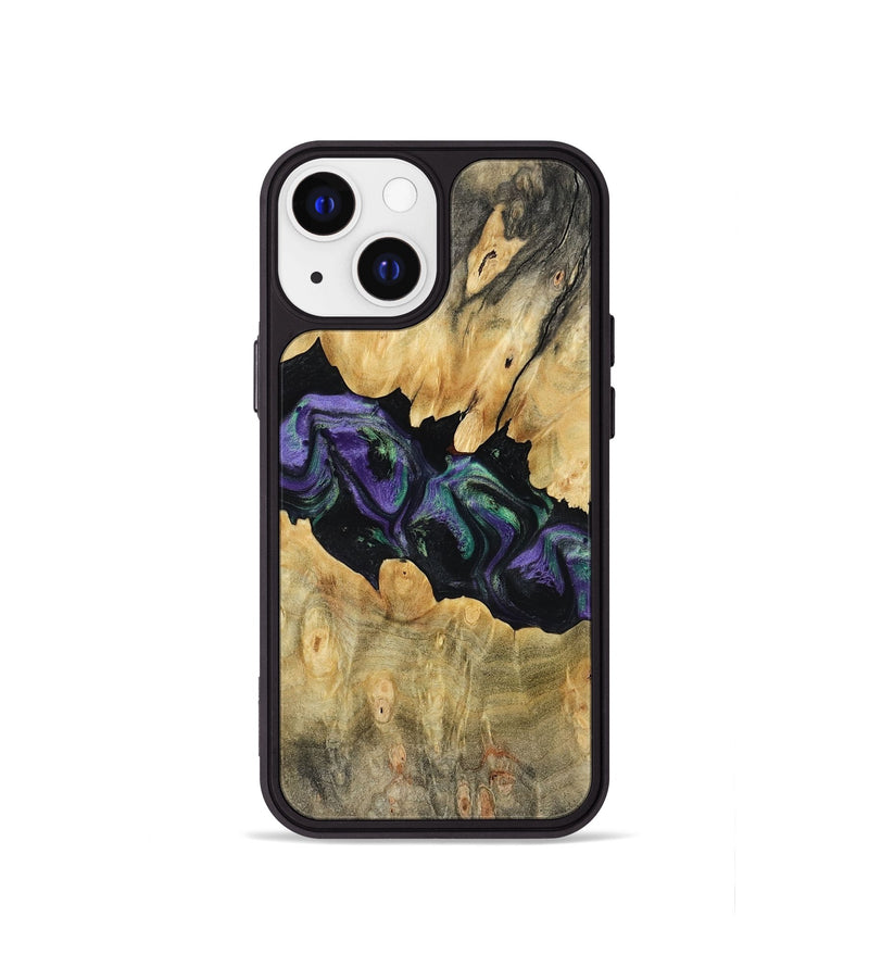 iPhone 13 mini Wood Phone Case - Lilia (Purple, 800412)