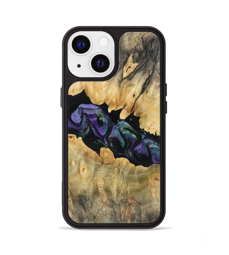 iPhone 13 Wood Phone Case - Lilia (Purple, 800412)