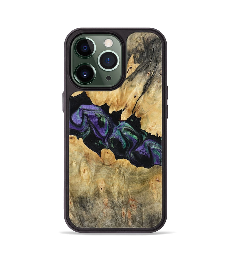 iPhone 13 Pro Wood Phone Case - Lilia (Purple, 800412)