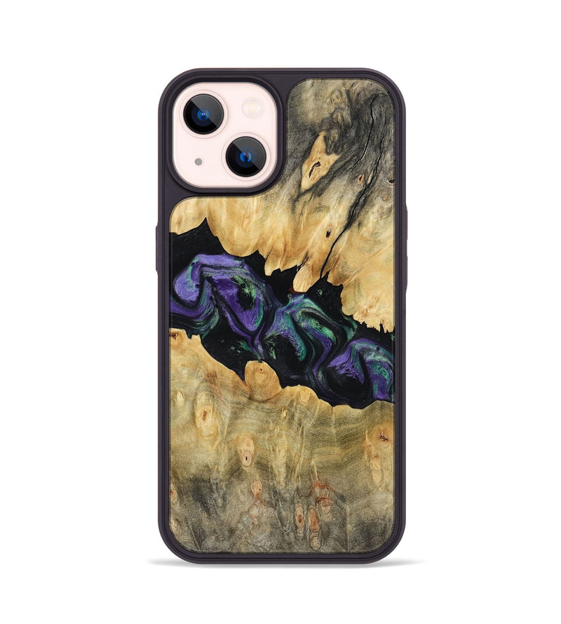 iPhone 14 Wood Phone Case - Lilia (Purple, 800412)