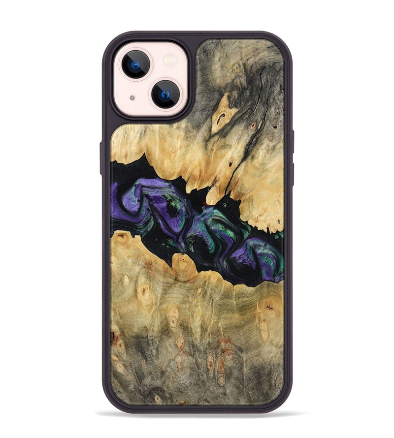 iPhone 14 Plus Wood Phone Case - Lilia (Purple, 800412)