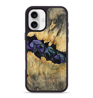 iPhone 16 Plus Wood Phone Case - Lilia (Purple, 800412)