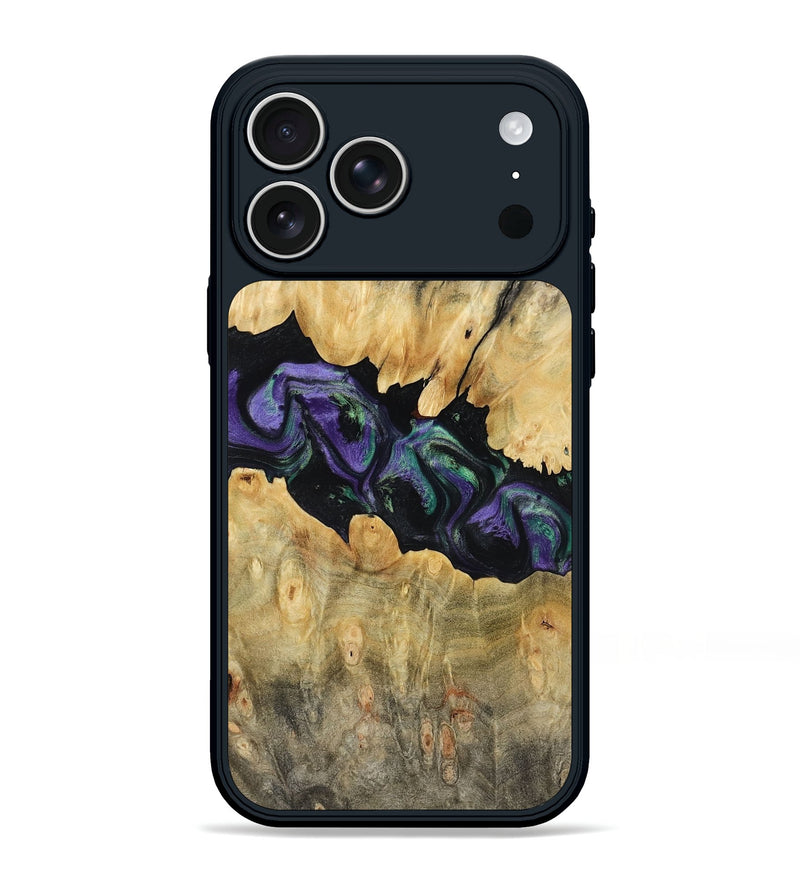 iPhone 17 Pro Max Wood Phone Case - Lilia (Purple, 800412)