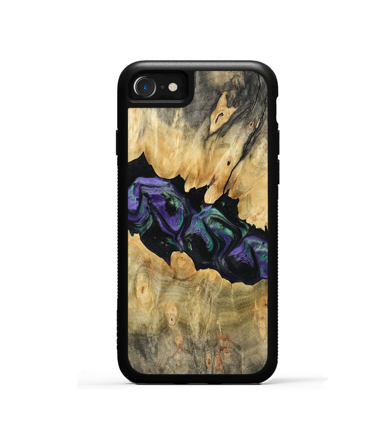 iPhone SE Wood Phone Case - Lilia (Purple, 800412)