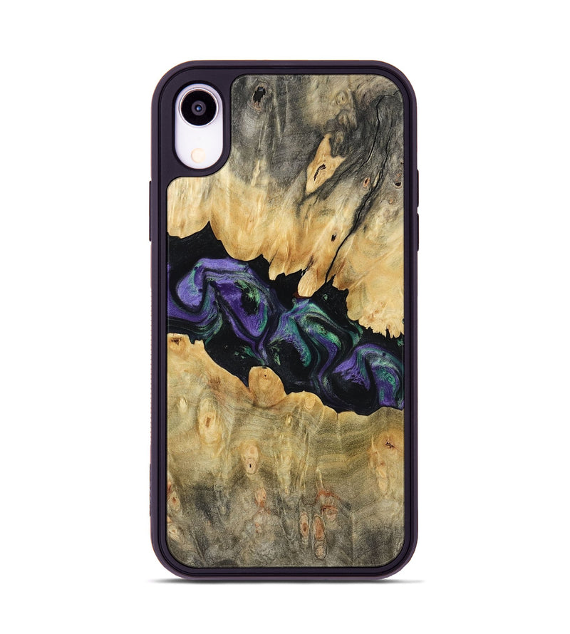 iPhone Xr Wood Phone Case - Lilia (Purple, 800412)