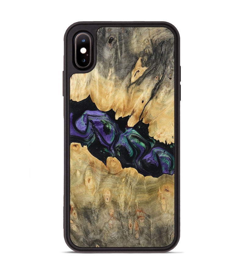 iPhone Xs Max Wood Phone Case - Lilia (Purple, 800412)