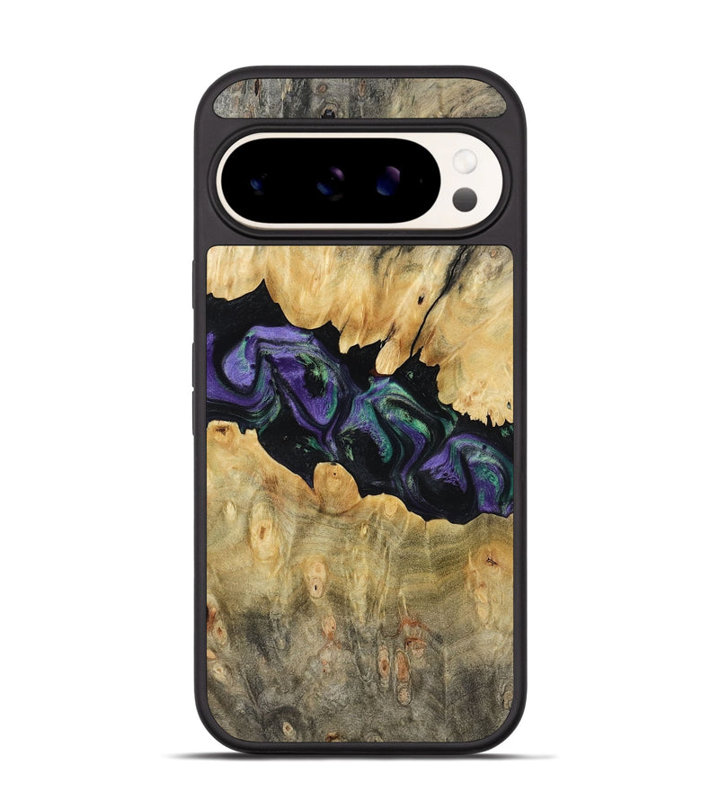 Pixel 9 Wood Phone Case - Lilia (Purple, 800412)
