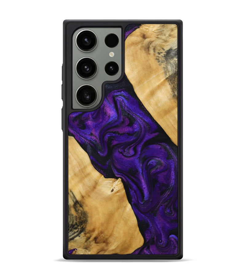 Galaxy S24 Ultra Wood Phone Case - Marcos (Purple, 800413)