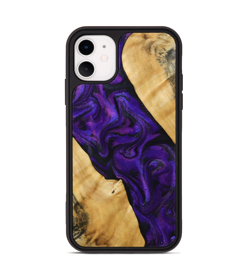 iPhone 11 Wood Phone Case - Marcos (Purple, 800413)