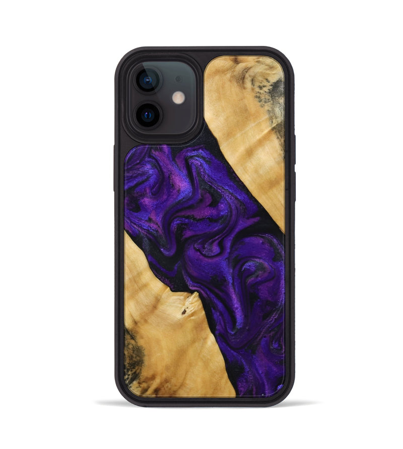 iPhone 12 Wood Phone Case - Marcos (Purple, 800413)