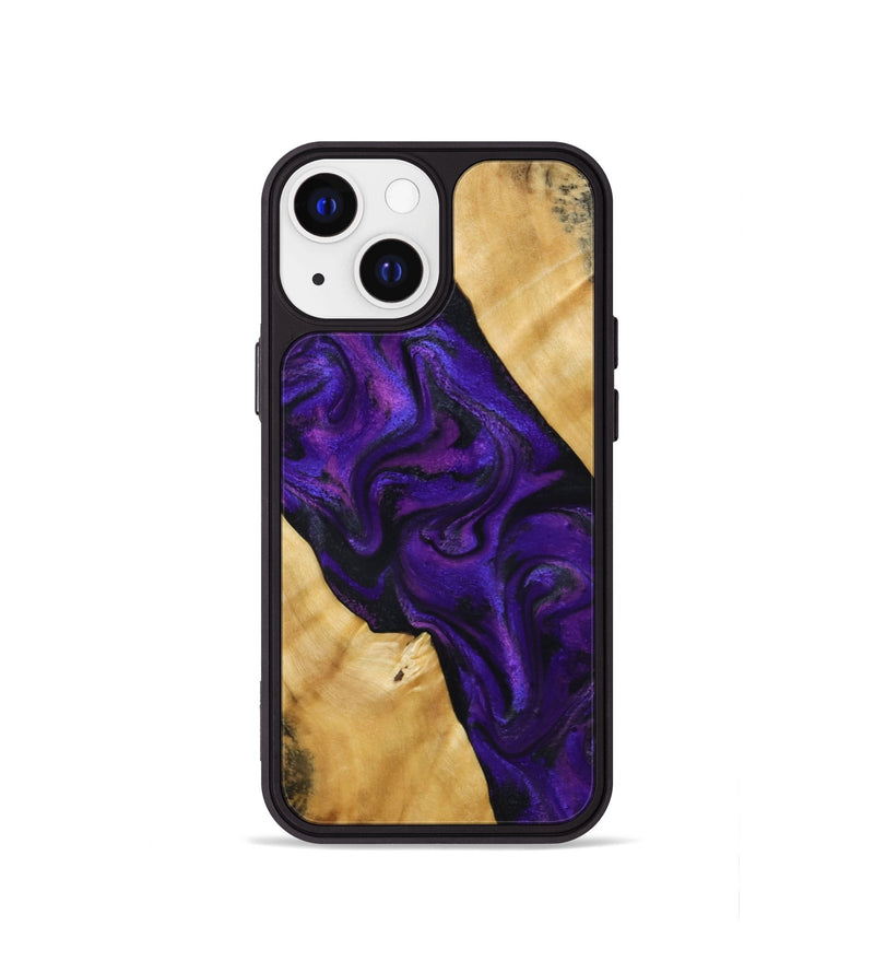 iPhone 13 mini Wood Phone Case - Marcos (Purple, 800413)