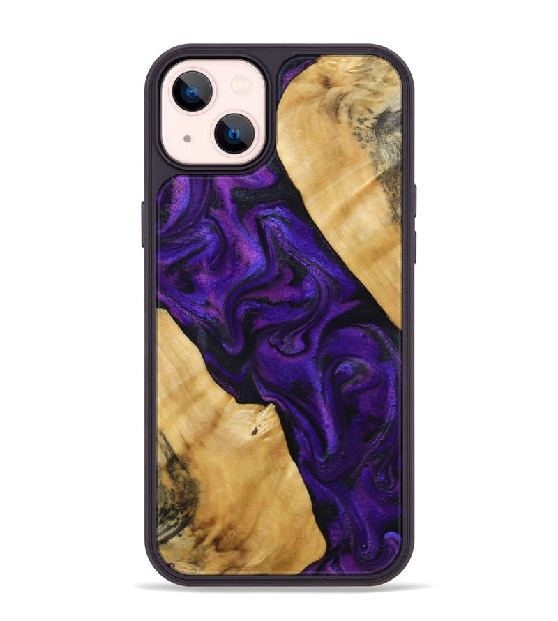 iPhone 14 Plus Wood Phone Case - Marcos (Purple, 800413)