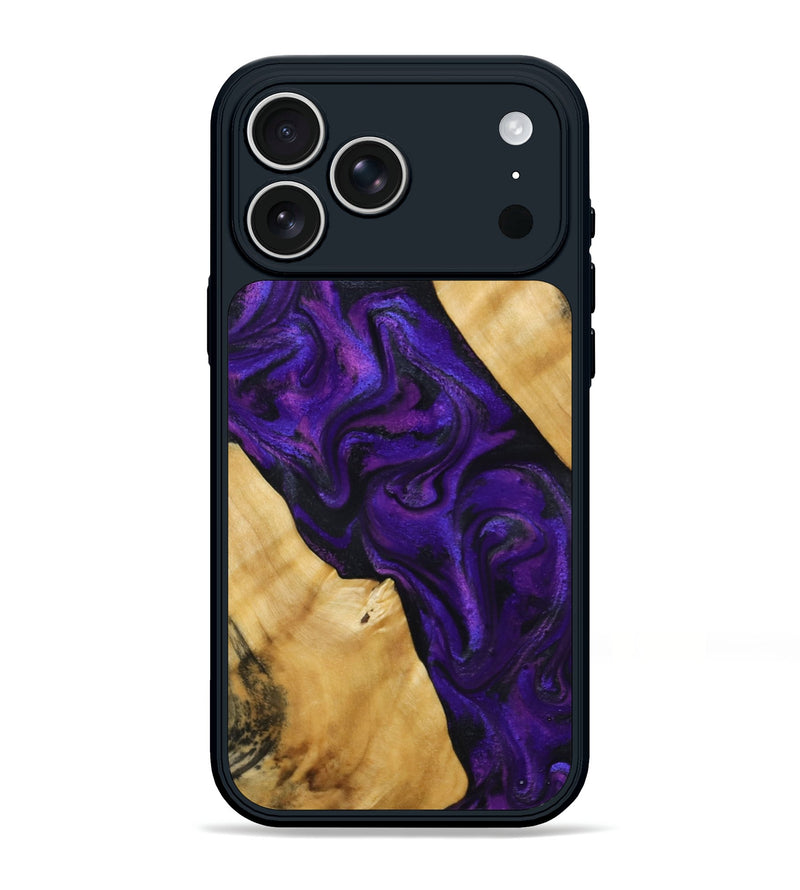 iPhone 17 Pro Max Wood Phone Case - Marcos (Purple, 800413)