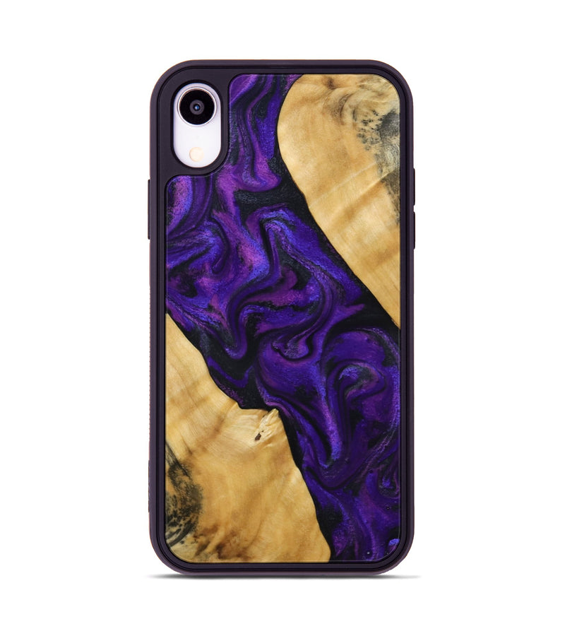 iPhone Xr Wood Phone Case - Marcos (Purple, 800413)