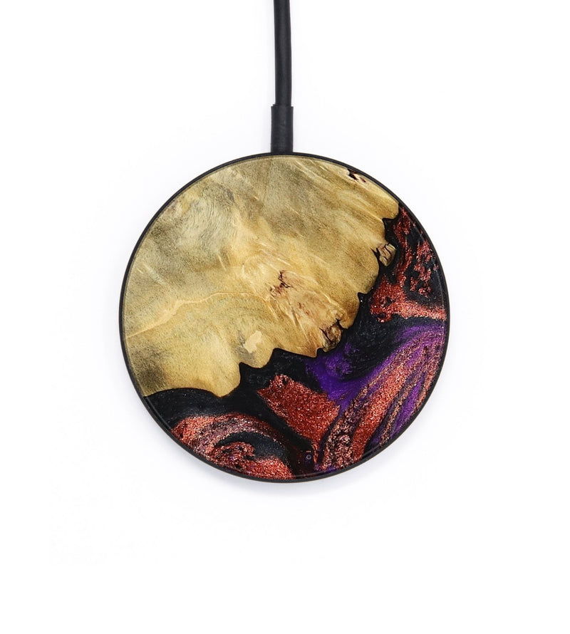 Circle Wood Wireless Charger - Konner (Purple, 800415)