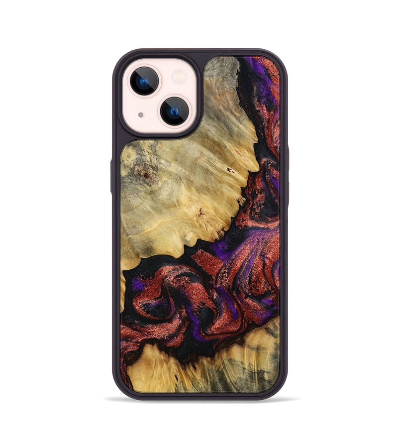 iPhone 14 Wood Phone Case - Konner (Purple, 800415)