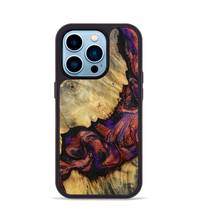 iPhone 14 Pro Wood Phone Case - Konner (Purple, 800415)