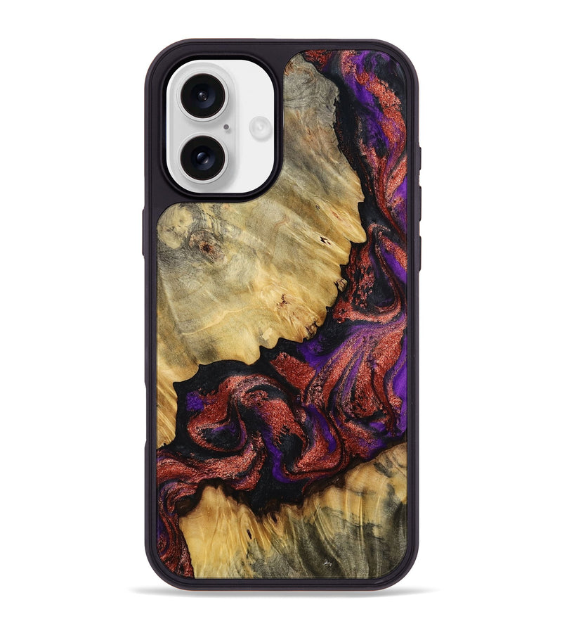 iPhone 16 Plus Wood Phone Case - Konner (Purple, 800415)